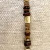 Bracelet élastique beige et chocolat – Image 4